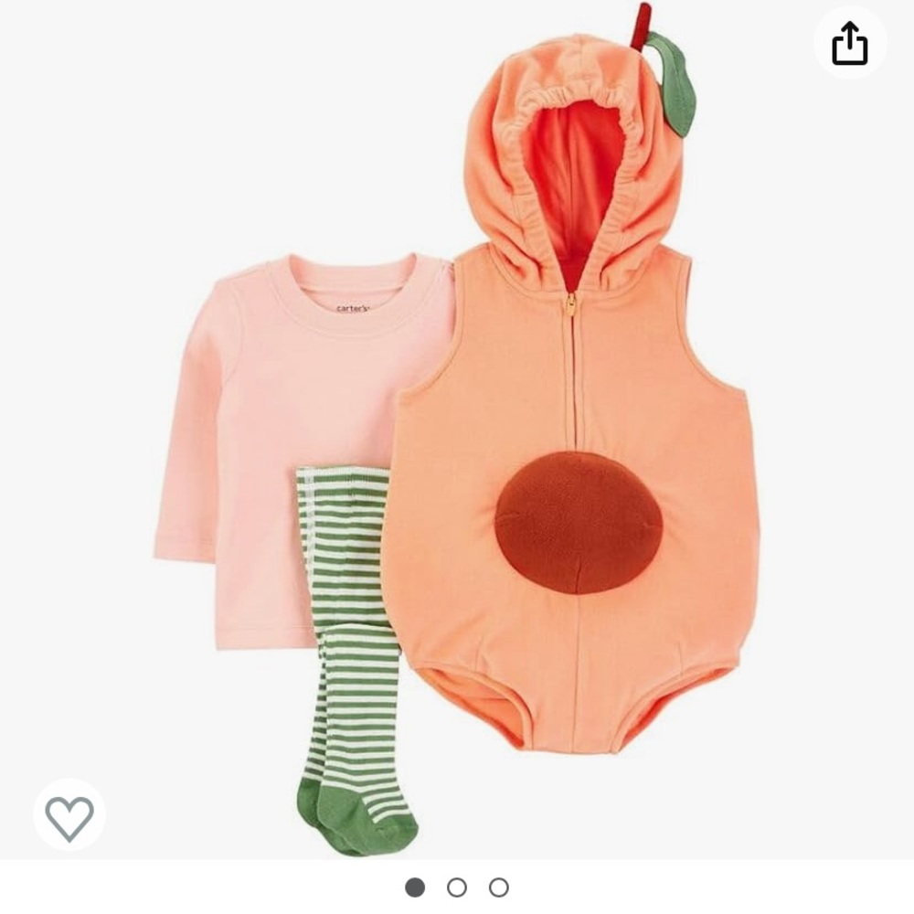 Halloween Costume Baby Peach
